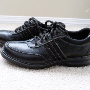 Clarks collection genuine leather  black men shoes- size 11.5